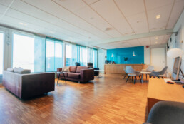 The lounge for VIP and VVIPs at Bergen FBO ENBR.