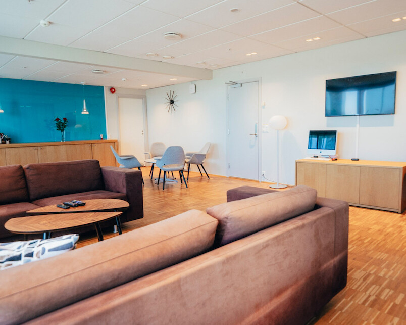 The lounge at Access Oslo's partner FBO at Bergen Flesland.